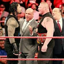 Roman Retando A Brock Lesnar Dick27ambrose Roman Reigns Brock Lesnar Kurt Angle