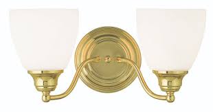 2 Light Polished Brass Bath Light 1j76m Lighting Plus Inc