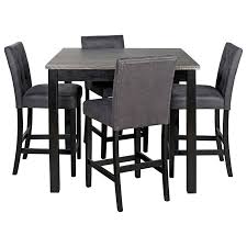 Because the residence is the needs of their staple for who have been married. Signature Design By Ashley Garvine 5 Piece Square Counter Height Dining Room Table Set With Bar Stools Royal Furniture Pub Table And Stool Sets