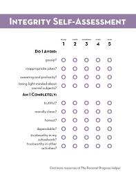 Integrity Value Experience 2 Making Progress Personal Personal Progress Activities Personal Integrity Personal Progress