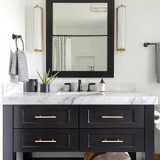 Shop our collection of black bathroom vanities online! Black Bathroom Vanity White Marble Top Design Ideas