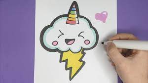 Auf diesem könnt ihr sehr gerne und wie gewohnt eure gespräche fortsetzen. Kawaii Einhorn Gewitter Wolke Malen Einfach Und Suss Social Useful Stuff Handy Tips