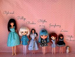 doll size comparision dolls blythe dolls doll crafts