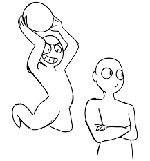 Ambs Draws For When You And Your Friends Feel Like Getting Dunked On Feel Free To Use It With My Credit Of Drawing Base Art Reference Photos Funny Drawings