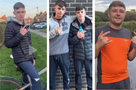 Four of the young men inside the VW Passat, who died when their vehicle  crashed into a police car killing two officers, had previous criminal  convictions. Cole Worthy, Makai Saddington and Theo