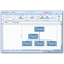 how to insert smartart charts in microsoft excel 2007