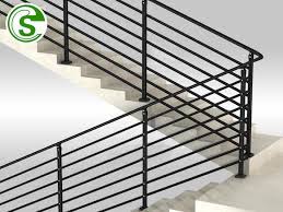 Stairs and stainless steel railing. China Latest Design Steel Stair Railing Modern Popular Style Handrail China Railing Handrail