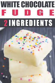 This Easy No Bake 2 Ingredient White Chocolate Fudge Recipe Requires Only Condensed Milk And White C Video Fudge Recipes Easy Fudge Recipes Chocolate Fudge Recipes