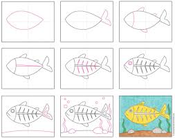 Draw circles to represent the electron shell of each atom overlapping the circles where the atoms are bonded. Draw An X Ray Fish Art Projects For Kids