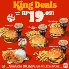 Explore below to find the right opportunity for you. Promo Burger King King Deals Harga Spesial Paket Pilihan Mulai Rp 19 091