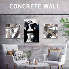 Brick wallpaper in the living room. How To Choose Art For Any Wall Concrete Brick Wooden And Wallpaper Icanvas Blog Heartistry