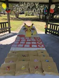 Pin By Linsey Atwood On Pokemon Party Pokemon Party Party Table Decorations Party Table