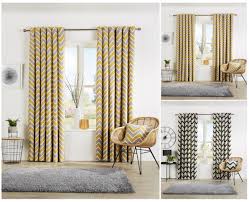 Find & download free graphic resources for colored drapes. Chevron Ready Made Pair Of Lined Eyelet Cotton Curtains Zigzag Multicolored Ebay