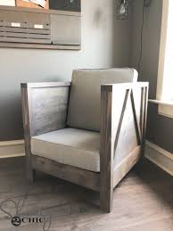 Diy Farmhouse Club Chair Free Plans How To Video Shanty 2 Chic Diy Living Room Decor Living Room Diy Club Chairs Living Room
