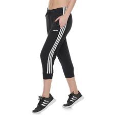 Womens Adidas Essential 3 Stripe Crop Pants Size Medium
