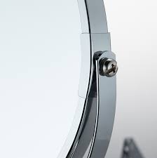 Xifiry wall mounted makeup mirror 7x magnification double sided folding led bathroom mirror retractable 360°swivel illuminated vanity mirror, powered by 4 x aaa batteries，8 inches. Home Hotel Bathroom Makeup Mirror Hd Retractable Vanity Mirror Rotatable Wall Mounted Nail Free Beauty Mirror