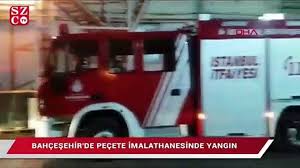 Yangın, iş yerinin yan tarafında bulunan fidanlık alana da sıçradı. Bahcesehir De Korkutan Yangin Son Dakika Haberleri