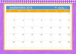 Calendario Septiembre 2018 Gratis Periodic Table