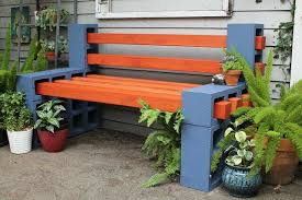 Hollow Blocks Diy Backyard Cinder Block Furniture Backyard Projects
