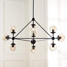 Люстра delight collection bubble 6 black/smoky. Possini Euro Design Black Large Chandelier 40 Wide Industrial Modern Cognac Glass 10 Light Fixture For Dining Room Foyer Kitchen Walmart Com Walmart Com
