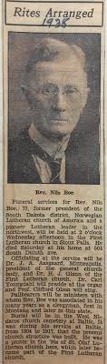 Rev Nils N. Boe (1861-1938)