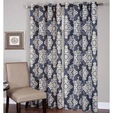 Navy Print Drapes Wayfair Panel Curtains Curtains Elrene Home Fashions
