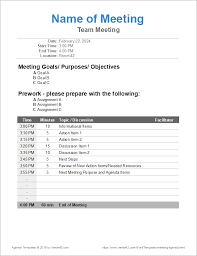 10 Free Meeting Agenda Templates Word And Google Docs