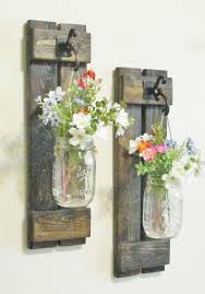 New Design Rustic Primitive Farmhouse Wood Wall Decor 2 Hanging In 2020 Wand Dekor Einweckglaser Dekorieren Rustikaler Wanddekor