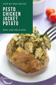 (a few potatoes were larger than others so i cut them in half, so all potatoes were about the same size.) i then zipped it shut and put the bag and potatoes into the microwave. Jacket Potato With Cheesy Pesto Chicken A Mummy Too