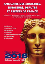 ANNUAIRE DES MINISTRES, DEPUTES, SENATEURS ET PREFETS FRANCAIS