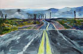 The guardian reports that the london gallery is the paintings exhibited in london reflect the frequent travels of the artist, over the past 20 years. Sure Bob Dylan Is A Great Artist But Have You Looked At His Art The Forward