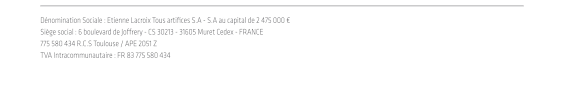 Pyrotechnie (organisation de spectacles, feux d'artifice). Societe Etienne Lacroix Tous Artifices Siege Accord Sur La Constitution D Un Comite Social Et Economique