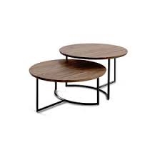 Platzieren sie ihn neben dem sofa, um beispielsweise das telefon oder ihr buch immer griffbereit zu haben. Massivholz Couchtisch Beistelltisch System Soft Rund Kernbuche Metall 409 32