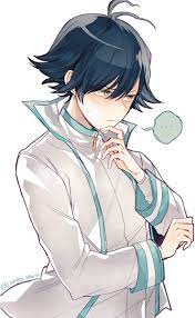 anime guy black hair white outfit アニメ狼 アニメの服装 わさび イラスト