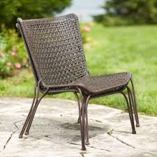 Hampton Bay Arthur All Weather Wicker Patio Stack Chair 2 Pack Hd16401 The Home Depot Wicker Patio Chairs Outdoor Dining Chairs Outdoor Chairs