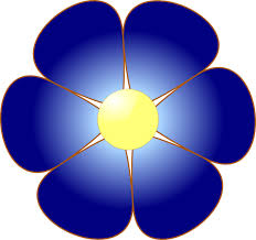 Dark Blue Flower Clipart Clip Art Dark Blue Flowers Free Clip Art
