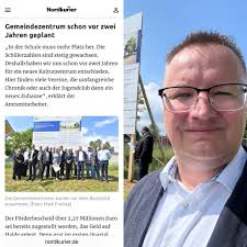 Feierliche Übergabe des Bauschildes für das Projekt „Ersatzneubau des  Kulturzentrums der Gemeinde Lützow“. Am Freitag, den 31. Mai wurde das  Bauschild feierlich übergeben. Ein sehr schöne Geste von dem ausscheidenden  Bürgermeister, alle