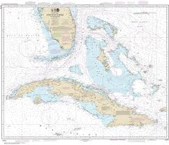 11013 Straits Of Florida And Approaches With Cuba Gulf Coast Nautical Chart