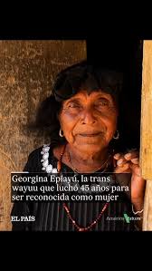 #Repost @america_futura, • • • • • •, 🏳️⚧️Georgina Epiayú busca con sus  delgadas y curtidas manos en su bolso de tela. Remueve impacientemente el  contenido hasta encontrar y mostrar su DNI —o cédula— ...
