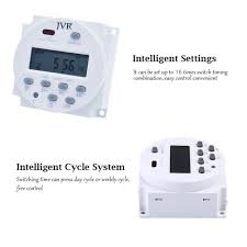 12v Timer Switch For Solar Lights Chicken Coop Door Battery Powered Programmable Daily Weekly With Keys Lock Function Dc Ac 12 V Diy Kitchen Solar Lights Timer