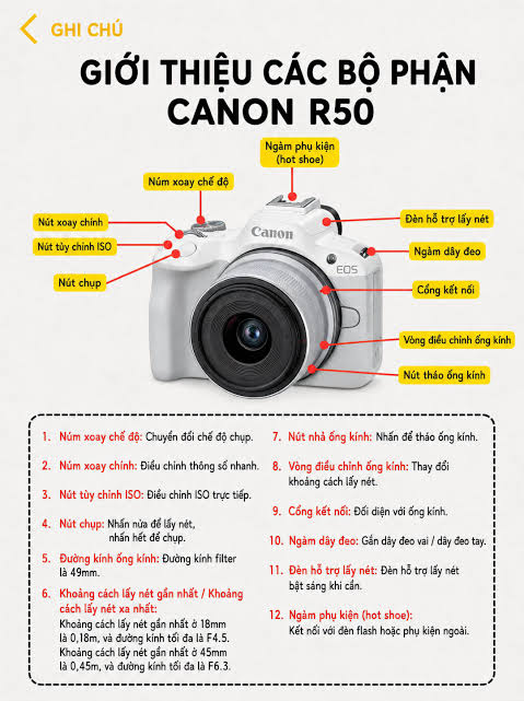 Hướng Dẫn Sử Dụng Canon R50 Dành Cho Người Mới Bắt Đầu