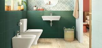 color explosion in kitchen and bathroom
