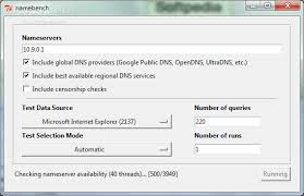 Dns benchmark, namebench y dns perf para localizar los dns más . Download Namebench 1 3 1
