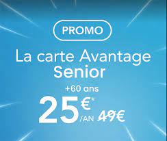 Du 26 novembre au 02 décembre à l'occasion du black friday la carte avantage sncf est à 25 euros au lieu des 49 euros habituellement. Promotion Sur La Carte Senior Sncf En 2021 Votre Carte A Moitie Prix