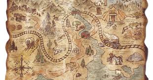 Cowboy Party Decor Prop Favor Old Wild West Gold Rush Mine Treasure Map 12 X18 Treasure Maps Western Theme Party Gold Rush Party