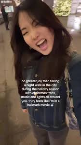 Christmas Lights Walking in Chicago