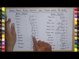 Khususnya kepada pelajar universiti sains malaysia yang berikut ialah senarai nama bulan bagi rujukan pelajar laa 100 no nama bulan nama bulan dalam bahasa arab. Nama Nama Bulan Masehi Dalam Bahasa Arab Belajar