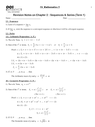 Stpm mathematics t chapter 1 note (function) polynomial function exponential and log functions intro to function trigonometric functions source : Term 1 Chapter 2 Sequences And Series Series Mathematics Summation