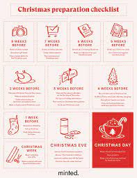 2021 Christmas Countdown Planner Best 2021 Christmas Preparation Checklist Minted