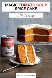 The rule is that you use equal parts tomato/vegetable puree to water or broth. Tomato Soup Cake Veggie Desserts
